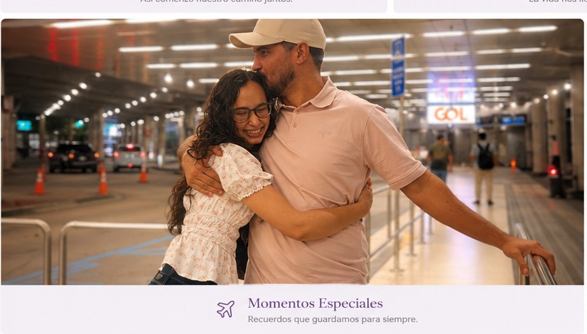 Abrazo aeropuerto